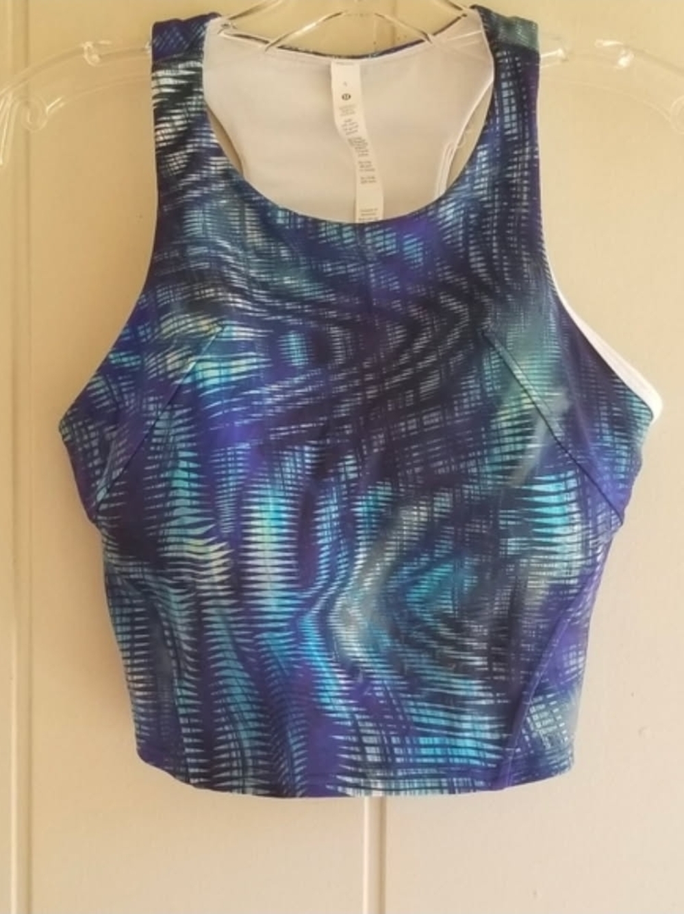Lululemon Invigorate Train Tank Top Sz 6 Festival Rave Art To Wear Artsy